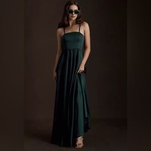 BHLDN ELSIE SATIN CHARMEUSE DRESS